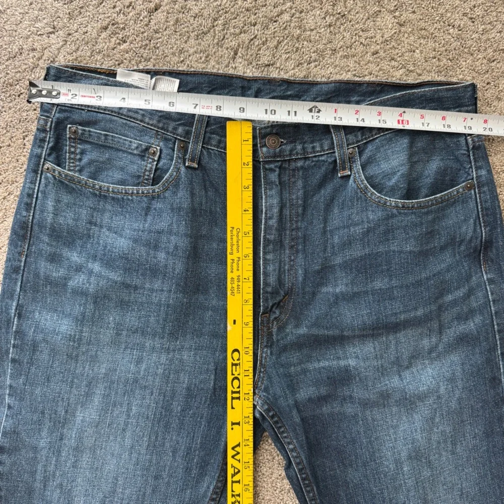 Levis 527 Slim Bootcut Jeans‎ Mens 38x32 Blue Denim Pants 527-0511